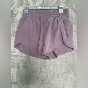 Blooming Jelly Lined Athletic Shorts Women’s Large Purple Pocket